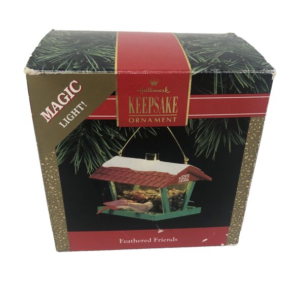 Hallmark Keepsake Magic Light Ornaments Feathered Friends Watch Owl Lamplighter - Picture 3 of 15